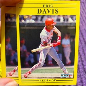 FLEER ‘91 Eric Davis Cincinnati Reds LOT of 50